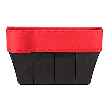 

Car Universal Driver Side Seat space Storage Box For Pocket Organizer Phone Holders Red
