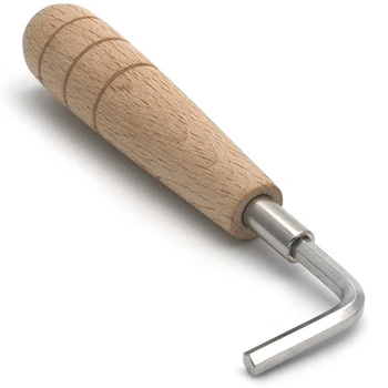 

4mm or 5mm Metal L-Shaped Guitar Truss Rod Adjustment 3 Piece Set for Inserting Sound Hole and Adjusting Neck