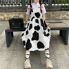 QWEEK Women's Kawaii Cow Print Dress Lolita Milk Cute Sundress Japanese Harajuku Style Cute Kawaii Lolita Dress Outfit Mori Girl ► Photo 2/6