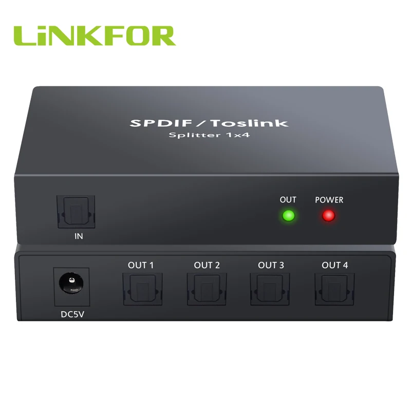 1Pcs Digital Optical Audio Switch Toslink Selector For Fiber Optic Cable