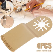 4 pces lâmina de serra de oscilação multi função lâmina de serra de precisão lâmina de serra para renovador de energia ferramenta de corte de madeira bit