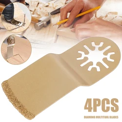4Pcs Oscillating Saw Blade Multi-Function Saw Blade Precision Saw Blade For Renovator Power Wood Cutting Tool Bit