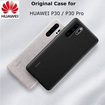 

Original For HUAWEI P30 P30 Pro Case Official Full Cover Prevents Fingerprints Microfiber Fiber Leather P30 Back Cover