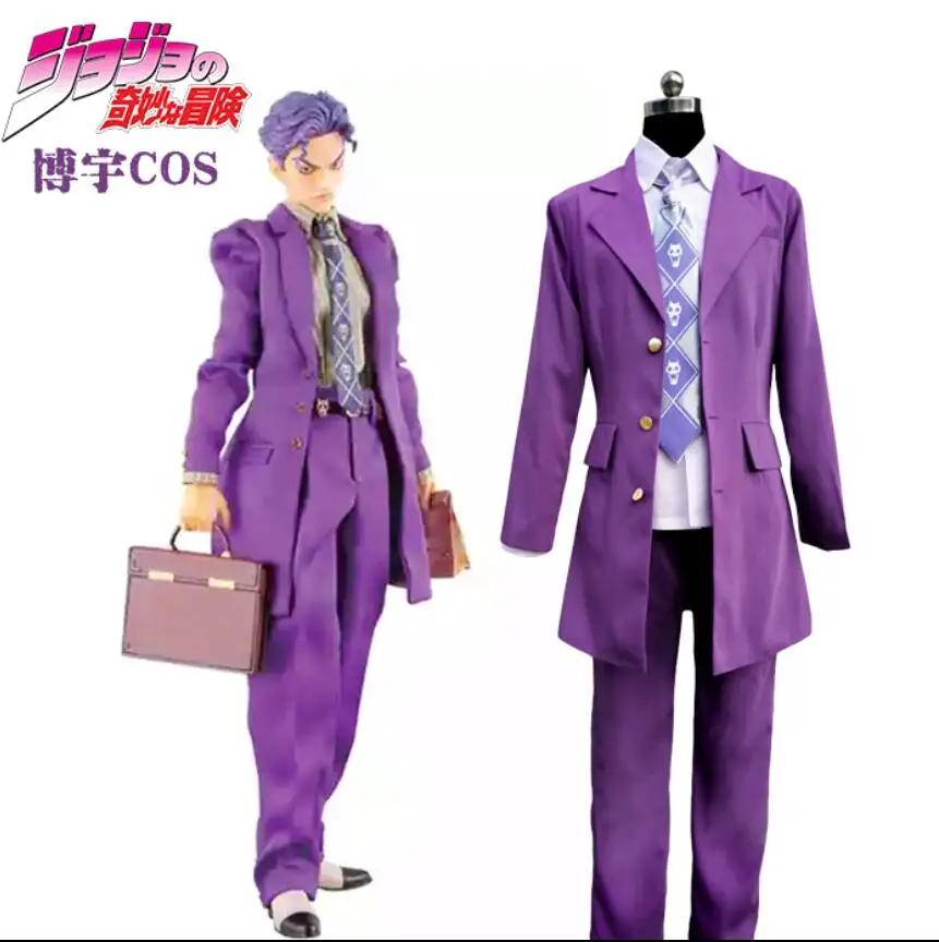 Jojo's Bizarre Adventure Kira Yoshikage Cosplay Costume Halloween Christmas Costume