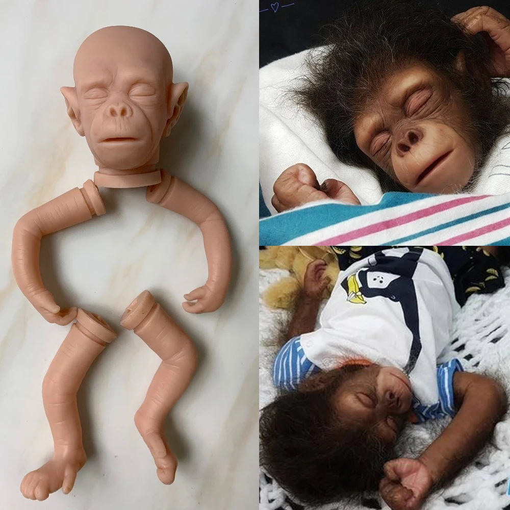 Набор кукол обезьянок реборн orangutans реалистичные куклы без рисунка для