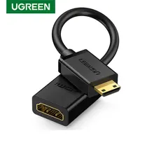 Ugreen Mini adattatore HDMI Mini adattatore cavo HDMI a HDMI 4K compatibile per Raspberry Pi ZeroW videocamera Laptop Mini adattatore HDMI