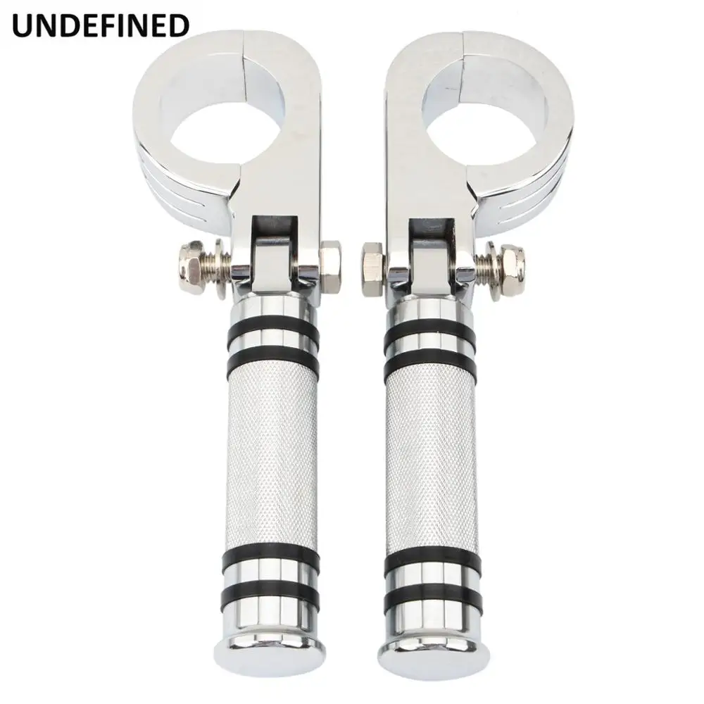 Motorcycle Footrests Chrome Motorcycle Highway Foot Pegs Footrest 32 38mm Engine Guard Footpeg For Harley Touring RoadKing Sportster 883 Softail Dyna