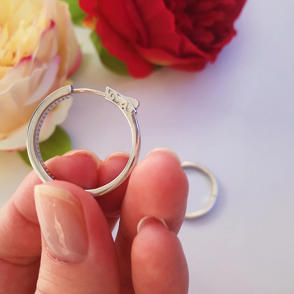 silver hoop earrings (1)