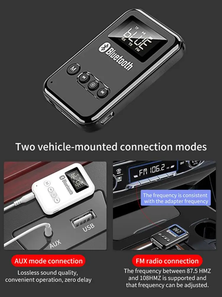Bluetooth 5 0 аудио передатчик приемник адаптер портативный 3 в 1 беспроводной Hifi MP3 MP4