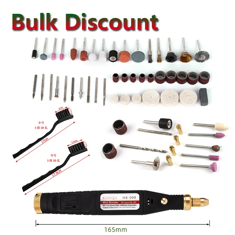 

18V Electric Grinder Mini Drill Dremel Grinding Set DC Dremel Accessories Tool For Milling Polishing Drilling Cutting Engraving