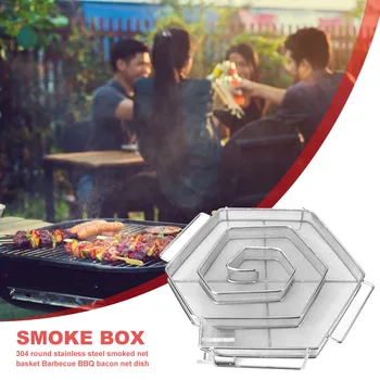 

Stainless Steel Cold Smoke Generator Barbecue Grill Cooking Smoker Bacon Fish Wood Chip Smoking Box Cooking Stainless Bbq Tools