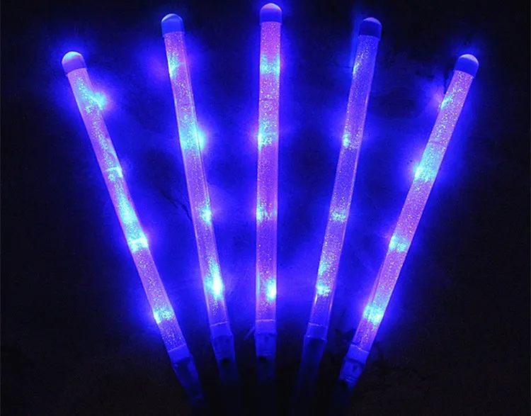 Светящиеся палочки для вечеринок светодиодные игрушки 48 см длина Светодиодные Красочные палочки вечерние праздничные украшения лучший подарок светящиеся палочки светится в темноте - Цвет: Синий