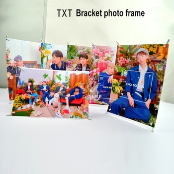 

KPOP TXT Photo Frame Tempered Glass Poster Creative Gift Desktop Dropshipping