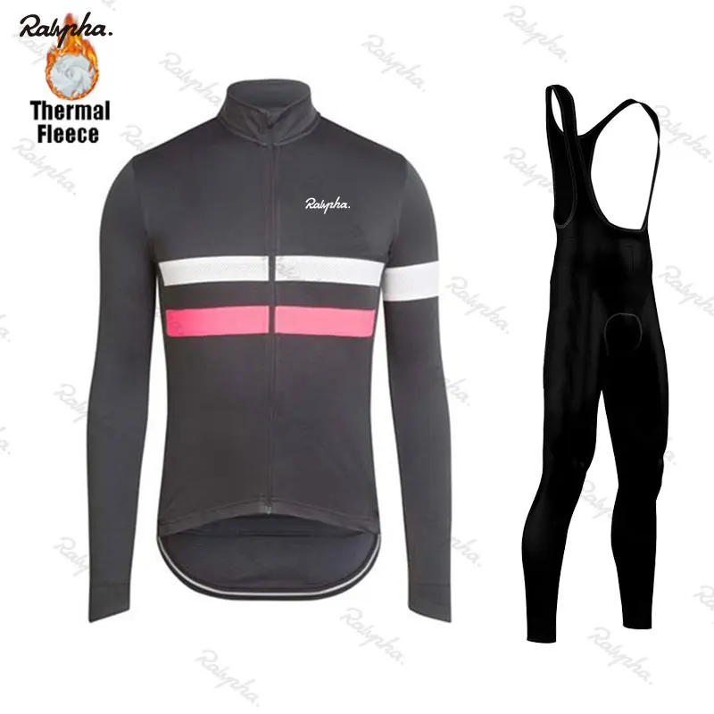 RCC Raphaing winter fleece bike suit Ropa Ciclismo men's top jersey outdoor riding mountain bike bicycle long sleeve riding suit