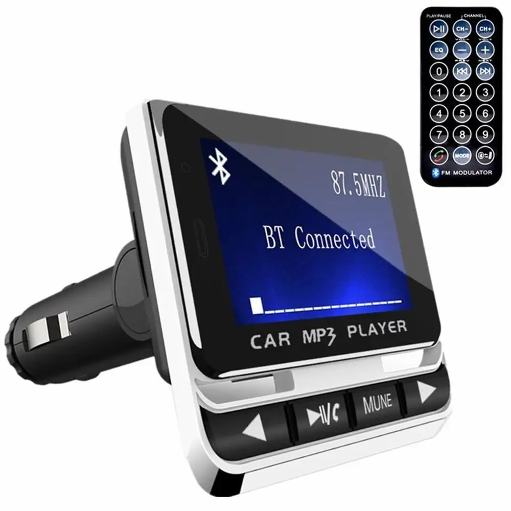 Fm12b 1.44 Inch Lcd Bluetooth Car Mp3 Player Handsfree Wireless Fm