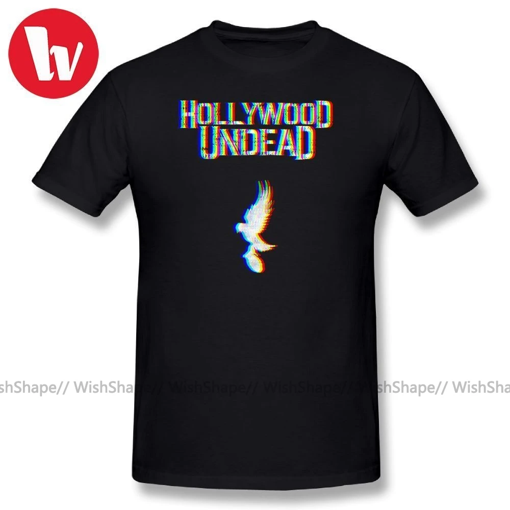 Hollywood Undead футболка глюкнул Футболка с принтом смешные футболки круглым вырезом