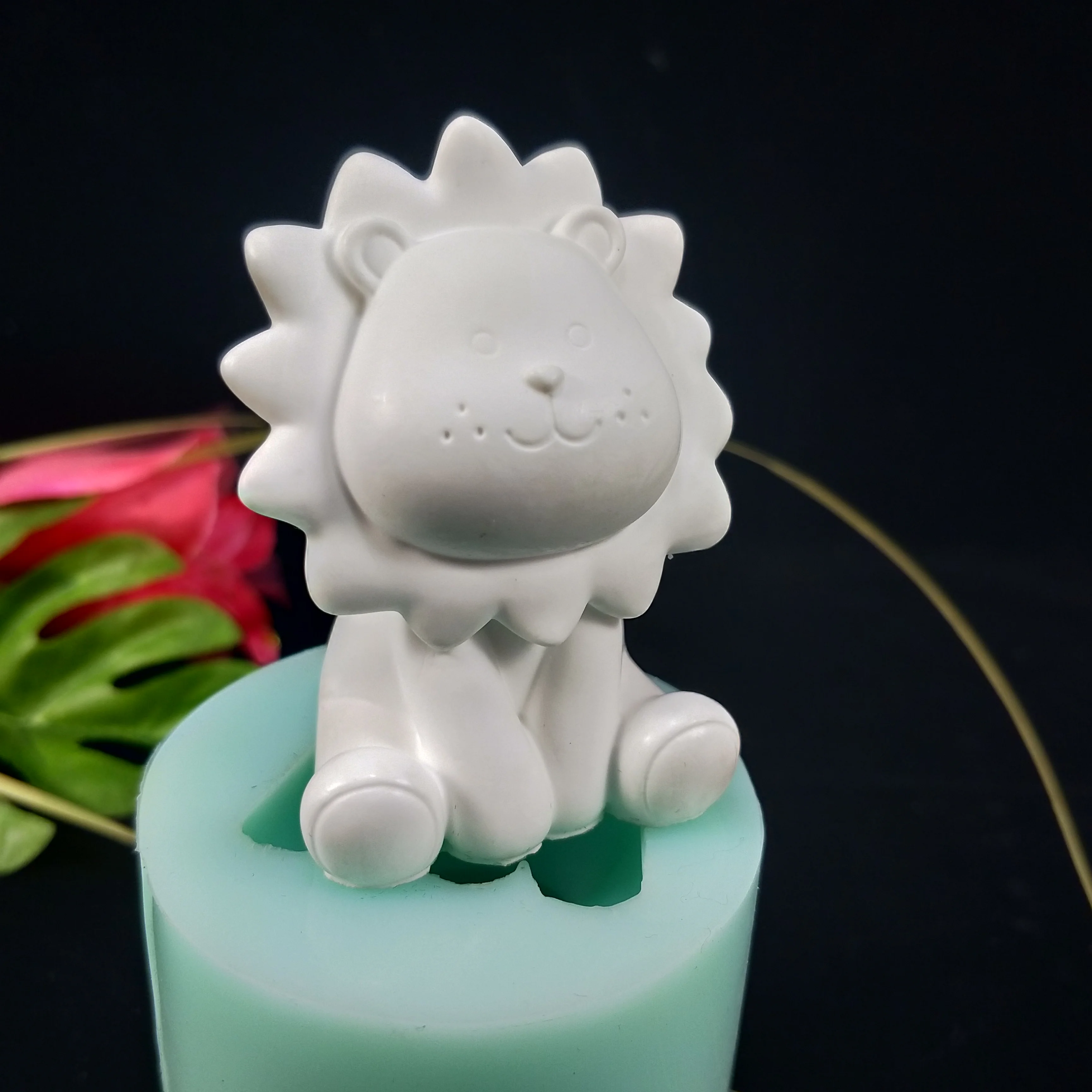 3D Животные милый Лев силиконовые формы инструменты для украшения