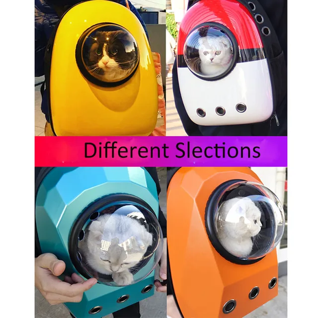 Outdoor Astronaut Bubble Pet Backpack, Portable Window Travel Bag, Breathable Space Capsule Carrier for Cat and Dog 6 Outdoor Astronaut Bubble Pet Backpack, Portable Window Travel Bag, Breathable Space Capsule Carrier for Cat and Dog 6