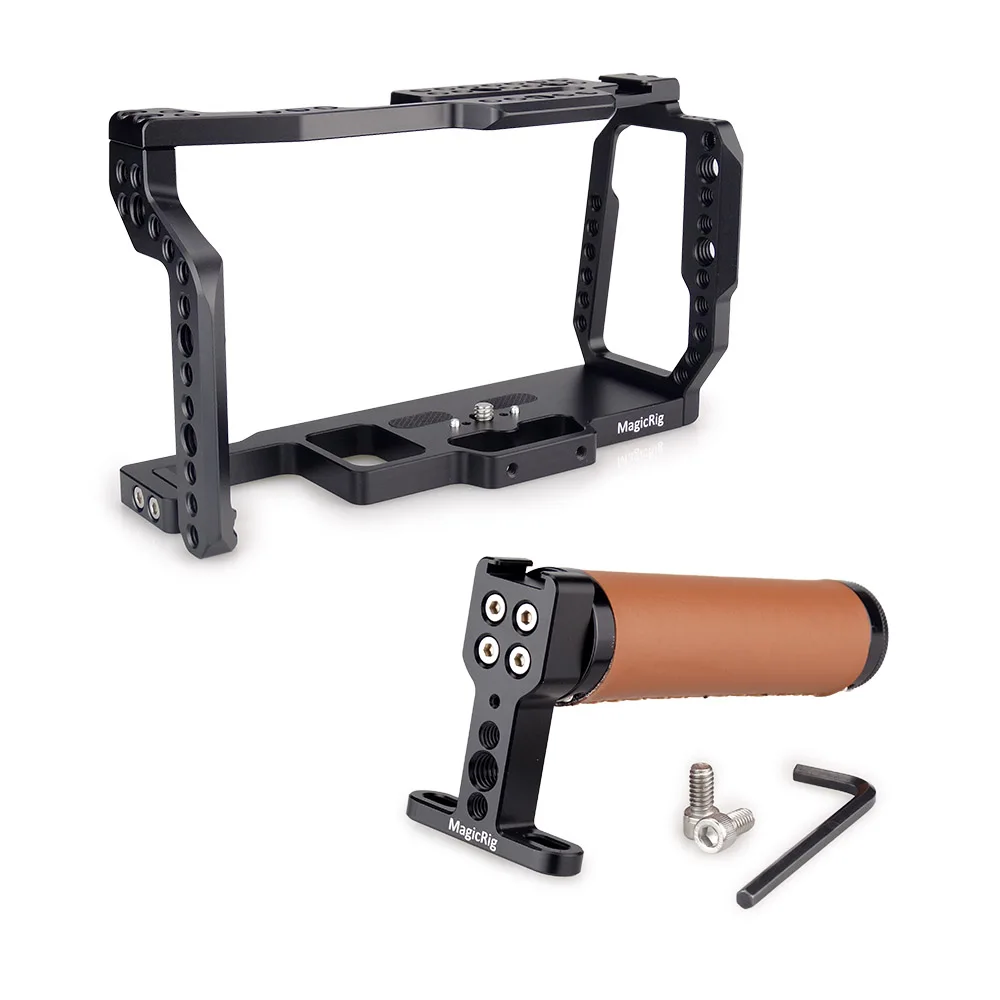 Набор клетки для камеры MAGICRIG с верхней кожаной ручкой Blackmagic Pocket Cinema Camera BMPCC 4K /BMPCC 6K