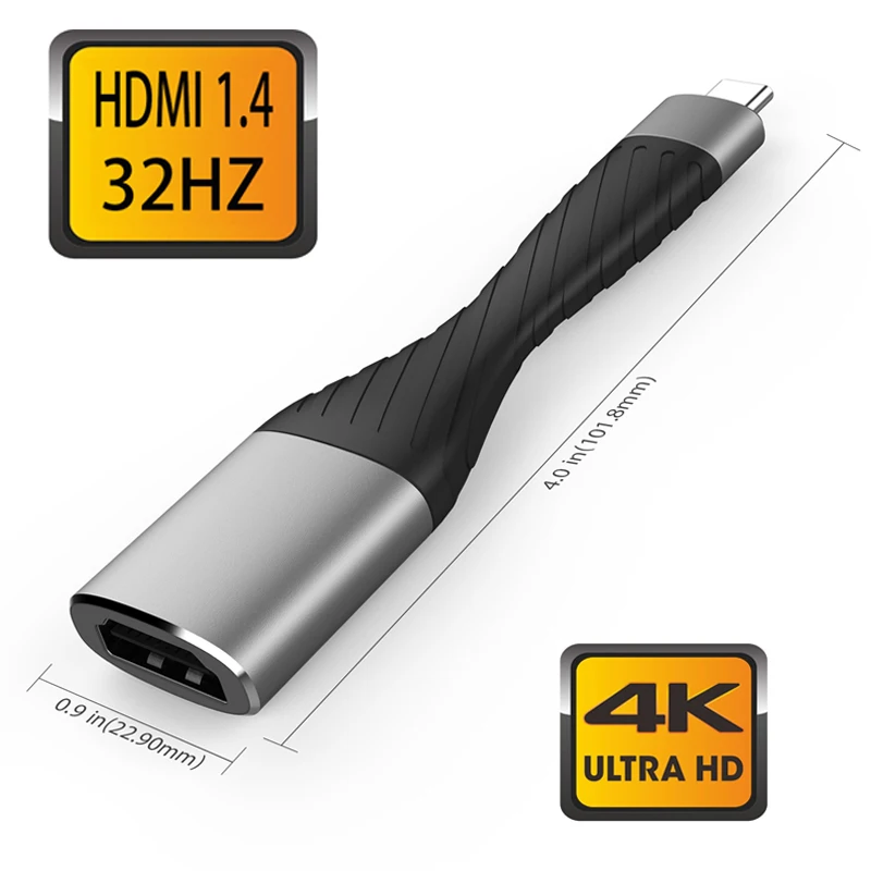 Кабель адаптер DZLST USB Type C к HDMI 4K 3 1 Thunderbolt для MacBook Chromebook DELL Samsung S8/S9 Huawei P20|Кабели HDMI| |
