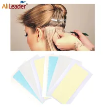 Alileader 5Sheets 60Pcs Hair Tape Adhesive Glue Double Side Tape Waterproof Sticky Adhesives Tape Skin Weft Hair Extensions Tool