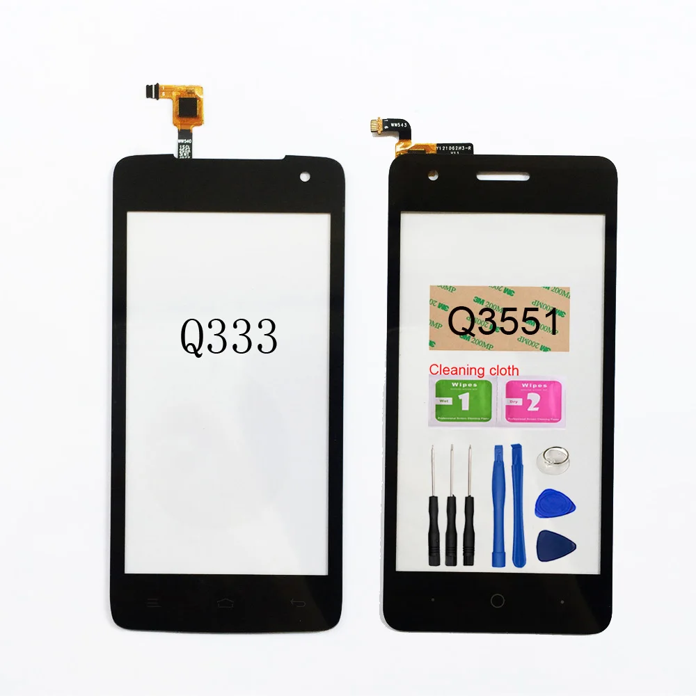 Дигитайзер сенсорного экрана для Micromax Q3551 Q333 сменные детали стеклянной панели в