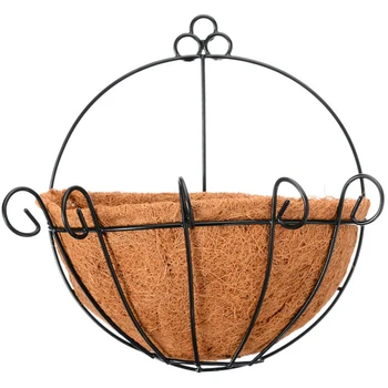 

Outdoor Flowerpot Decoration Wall Hanging Planter Home Balcony Semicircle