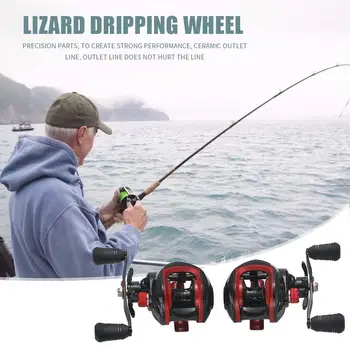

Lizard Fishing Tackle Reel катушка рыболовная Baitcasting Reel 17+1BB 7.1:1 Left Right Hand Reel Fishing Tackle Reel New