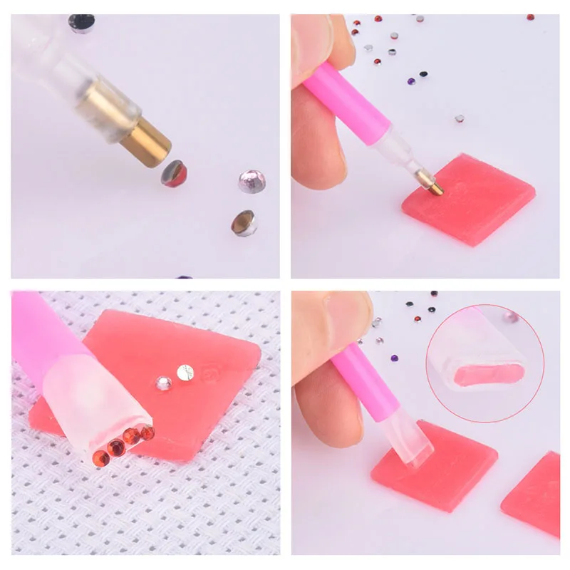 50 шт. DIY наклейки-пасты раскрашивающие бриллианты точечные ручки сверление грязи инструменты для дизайна ногтей