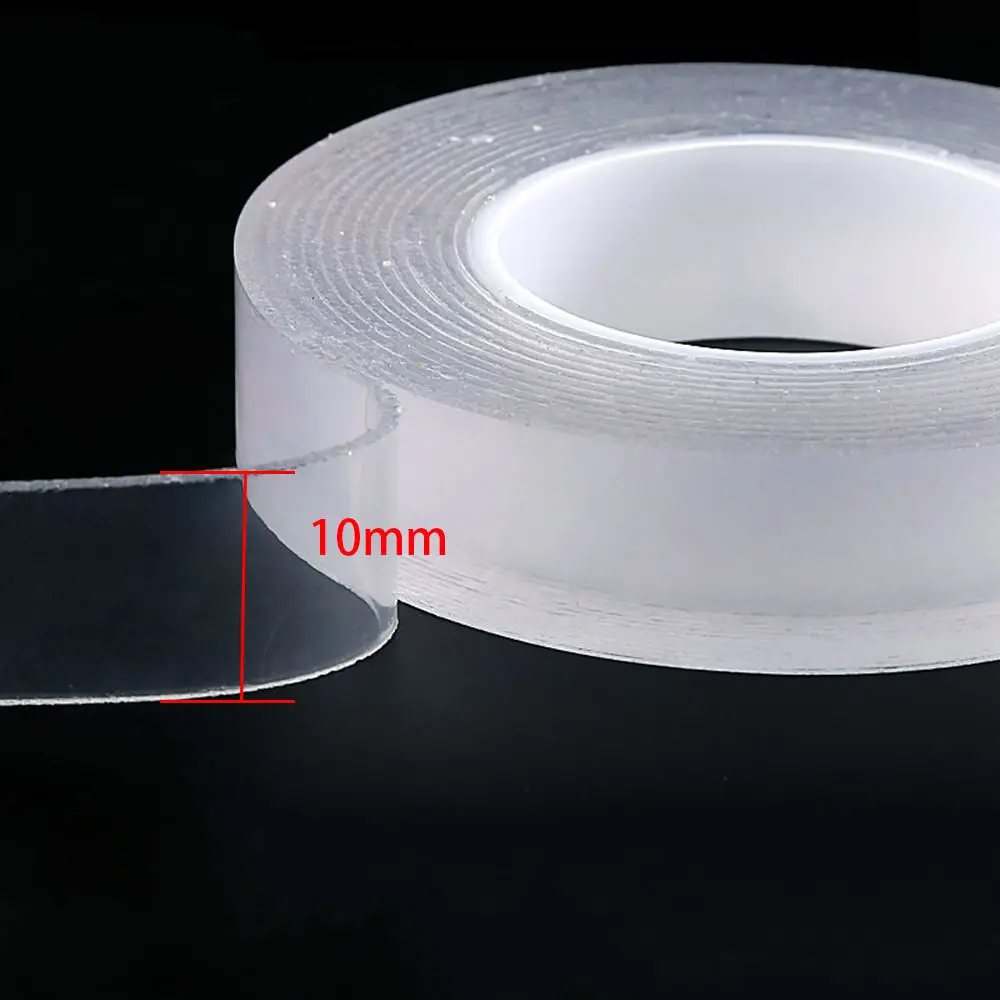 3M Reusable Transparent Double Sided Gel Grip Tape Silicone Tape Waterproof Tape Non-slip Strong Stickiness Magic Nano Tapes