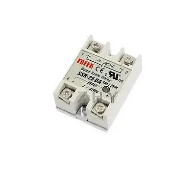 

SSR-25DA Metal Base Resistance Regulator Solid State Relay 25A