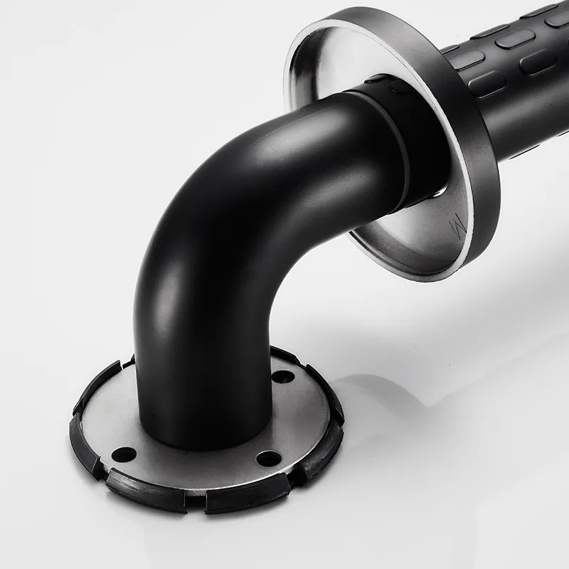 Description Picture 4 of itemStainless Steel Bathroom Handrail Black Safety Grab Bars for Elderly Disabled Wall Mount Anti-slip Toilet Bathtub Shower Handle