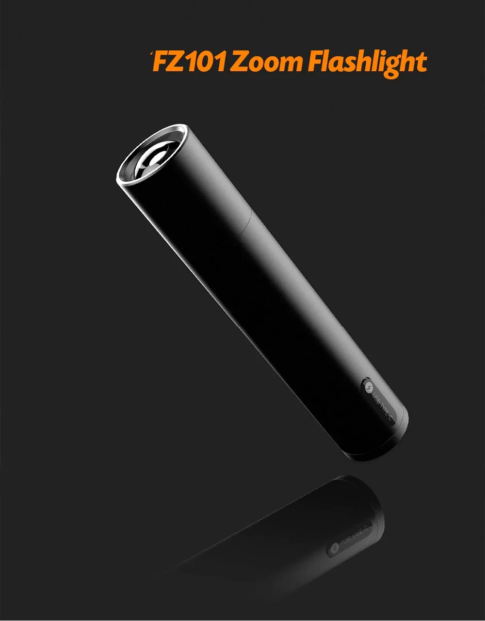 BEEbest Flash light 1000LM 5 Models Zoomable Multi-function Brightness Portable EDC and Magnetic Tail & Bike Light