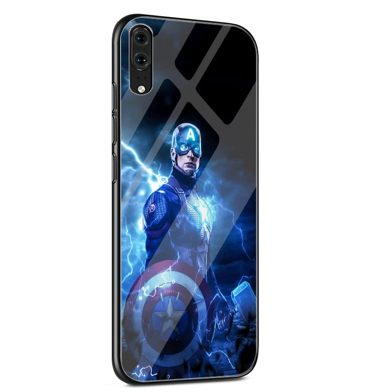 Стеклянный чехол для huawei P30 P20 P10 Y9 Y6 mate 20 Pro Lite P Smart Honor 7A 8X9 10 чехол Marvel Avengers - Цвет: G7