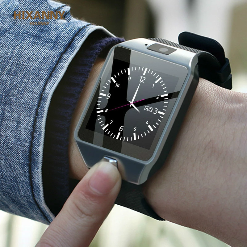 Новинка умные часы DZ09 Цифровые мужские для Apple IPhone Android мобильного телефона Bluetooth