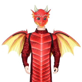 

Dinosaur Wing Costume Masks Dragon Mask Disfraz De Dinosaurio Halloween Costume Kids Children Flying Dragon Party Cosplay*1