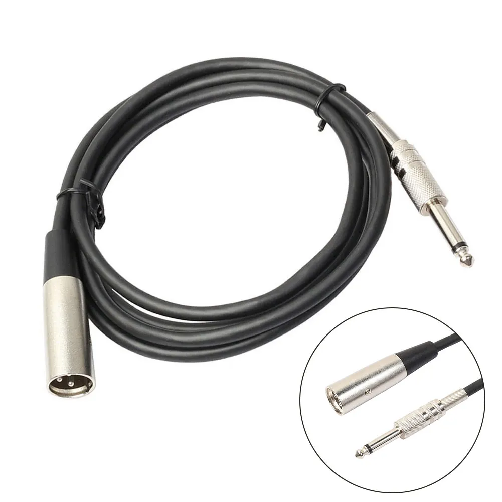 

Accessories 1/4" Instrument Mono Soft Audio Cable Balanced 6ft 10ft Jack Connector Microphone 6.35mm To XLR Male 3Pin