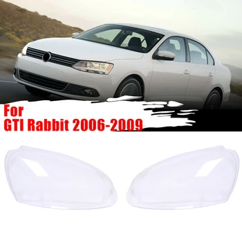 

Car Front Headlight Head Light Lamp Lens Cover Shell Lamp Shade For-Jetta Rabbit R32 2006-2009