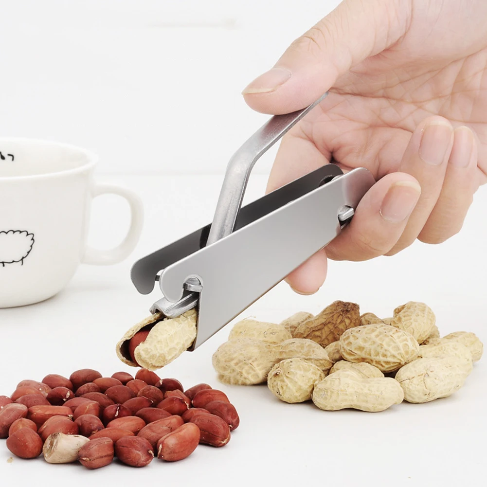 Stainless Steel Sheller Nuts Opener Melon Seed Plier Clamp Pistachio Sunflower Seeds Peeler Walnut Kitchen Tool S/L Size |