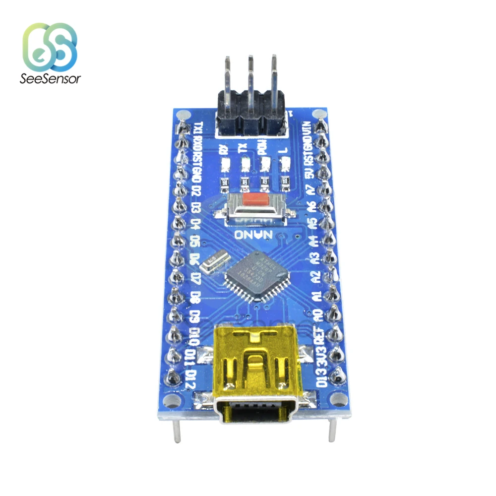 Nano Mini USB с Загрузчиком совместимый Nano 3,0 контроллер Arduino CH340 USB драйвер Nano V3.0 ATMEGA328P+ usb-кабель