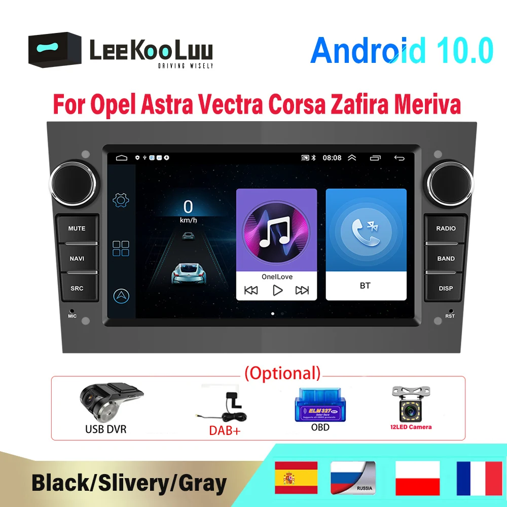 Автомагнитола LeeKooLuu 2 din Android 10 0 мультимедийный плеер автомобильное радио GPS для Opel