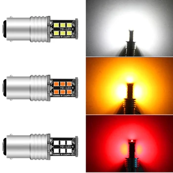 

1 Pcs Car 1156 7440 7443 BA15S P21W 15 SMD 2835 Canbus LED Auto Indicator Flashing Side Lights DRL Parking Lights DC 12V
