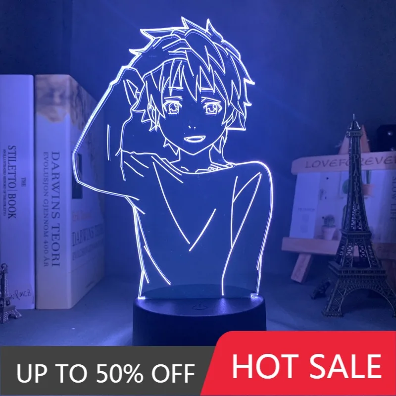 

Светодиодный ночник Trinity Seven Arata Kasuga для спальни, декоративный подарок, цветной ночсветильник в стиле аниме, 3d светильник Arata Kasuga Trinity Seven