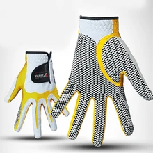 Перчатки для гольфа мужские для левой и правой руки мягкие дышащие противоскользящие гранулы волокна Одежда Спорт на открытом воздухе мужчины гольф перчатки 1 шт