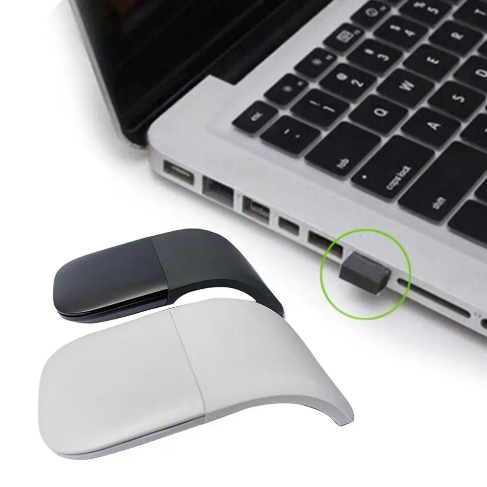 

2.4Ghz Optical Maser Pointing Foldable Touch Wireless Mouse Ergonomic Fold Design Mini Mice for Notebook Laptop Tablet Phone