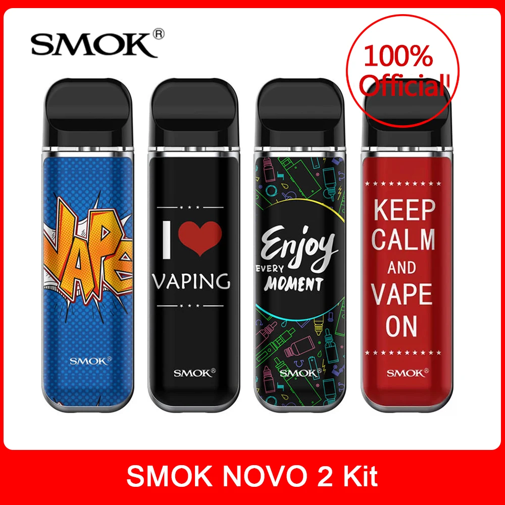 Оригинальный набор SMOK Novo 2 Pod 800 мАч батарея сетка DC MTL мл картридж испаритель