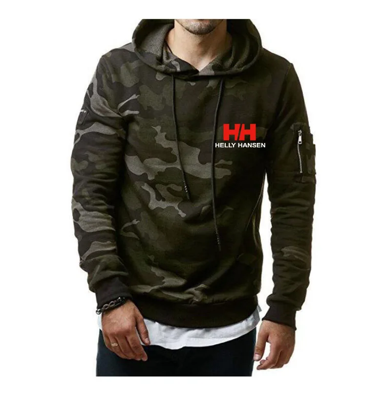 

Mens Sweatshirt Long Sleeve Autumn Spring Casual Hoodies Top Boy Camouflage Blouse Tracksuits Hip-hop Sweatshirts Hoodies