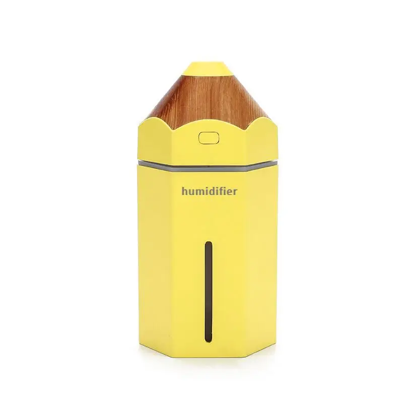 

Mini pencil ultrasonic humidifier essential oil diffuser 230ml aroma light LED magic light USB atomizer car air freshener H