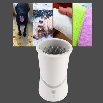

Pet Foot Washing Cup USB Rechargeable Electric Pet Foot Claw Washer Automatic Massager Dogs Cats D6 Quickly Cleaner Bucket