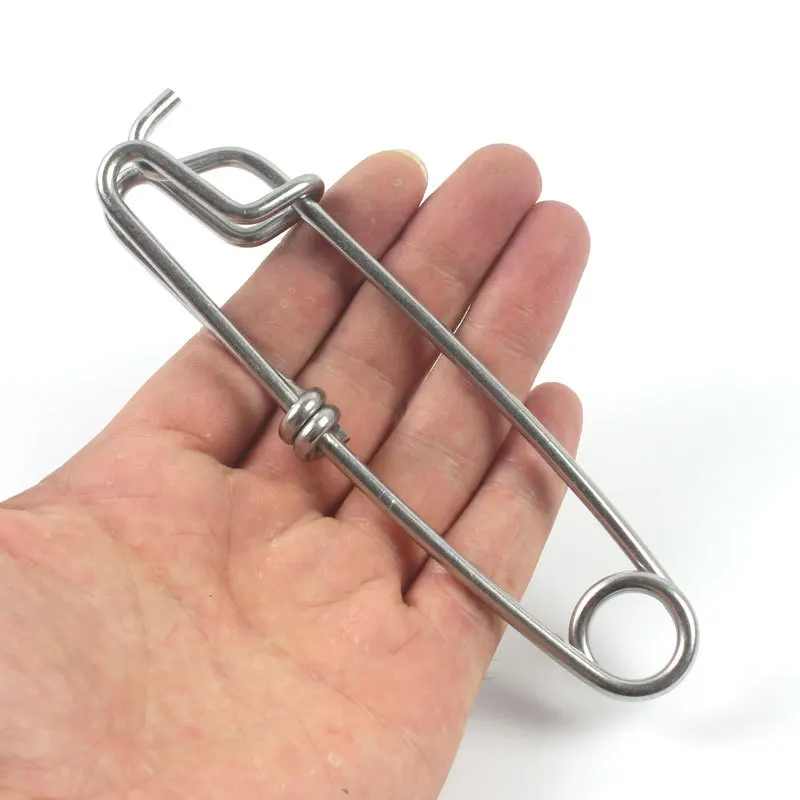 

Deep-Sea Extension Lanyard Fishing Tuna A- type Automatic Hanging Buckle Stainless Steel Fabulous Big Pins Connector Parts